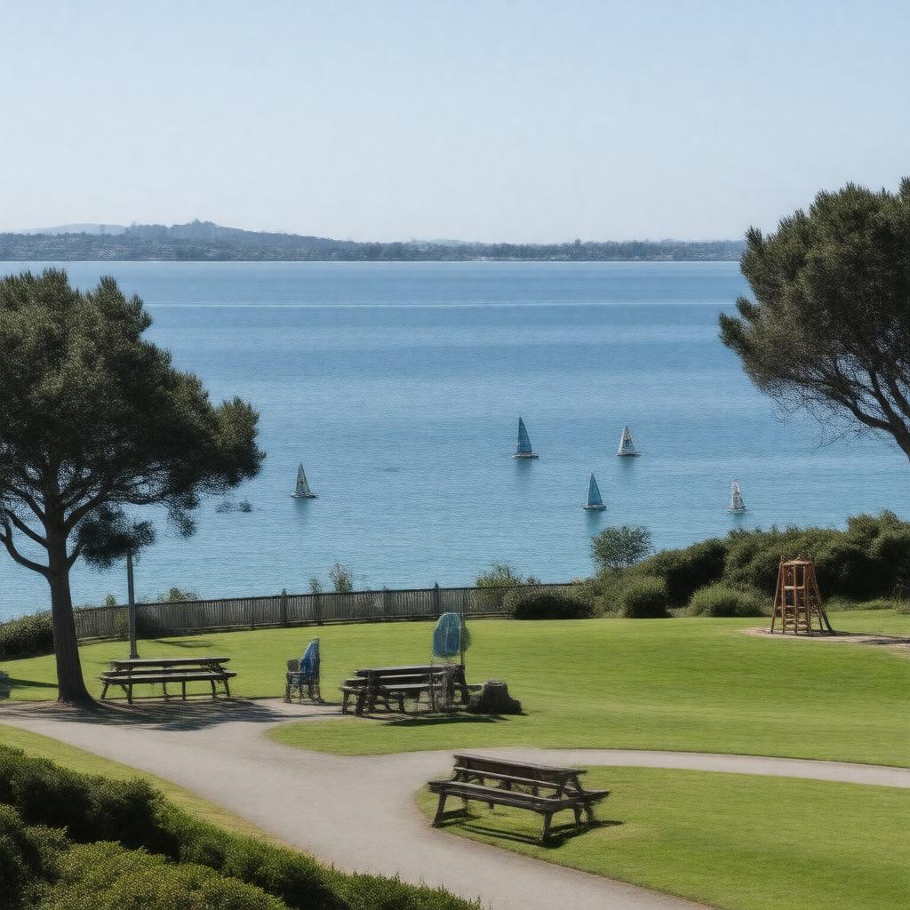 Click to view larger image AI-created image of Coyote Point