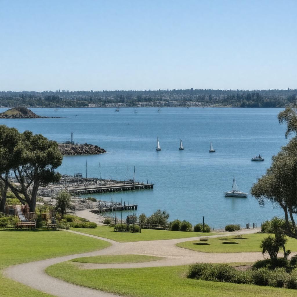 AI-created image of Coyote Point Recreation Area