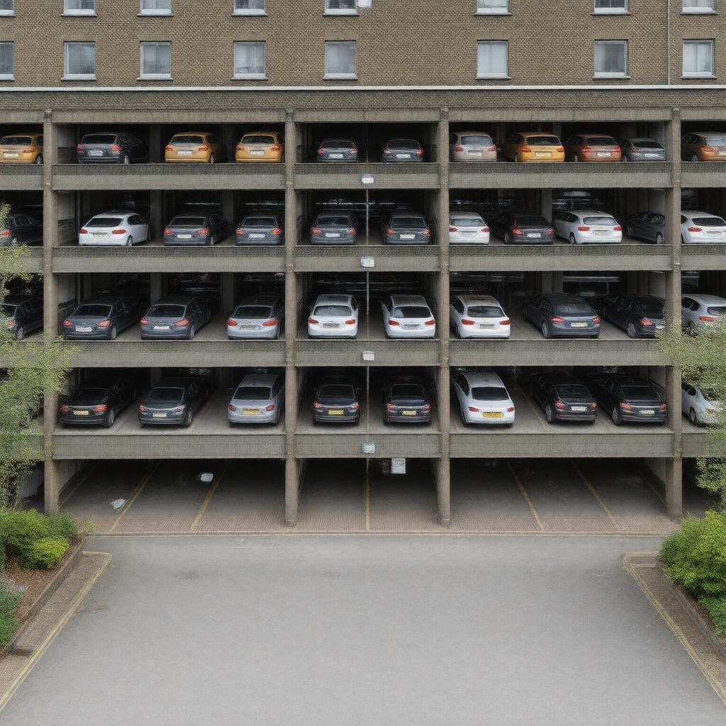 AI-created image of Cramer Street Car Park, Marylebone, London