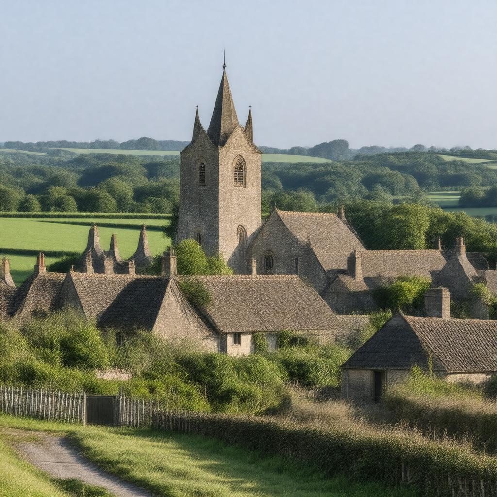 AI-created image of Cranborne, Dorset