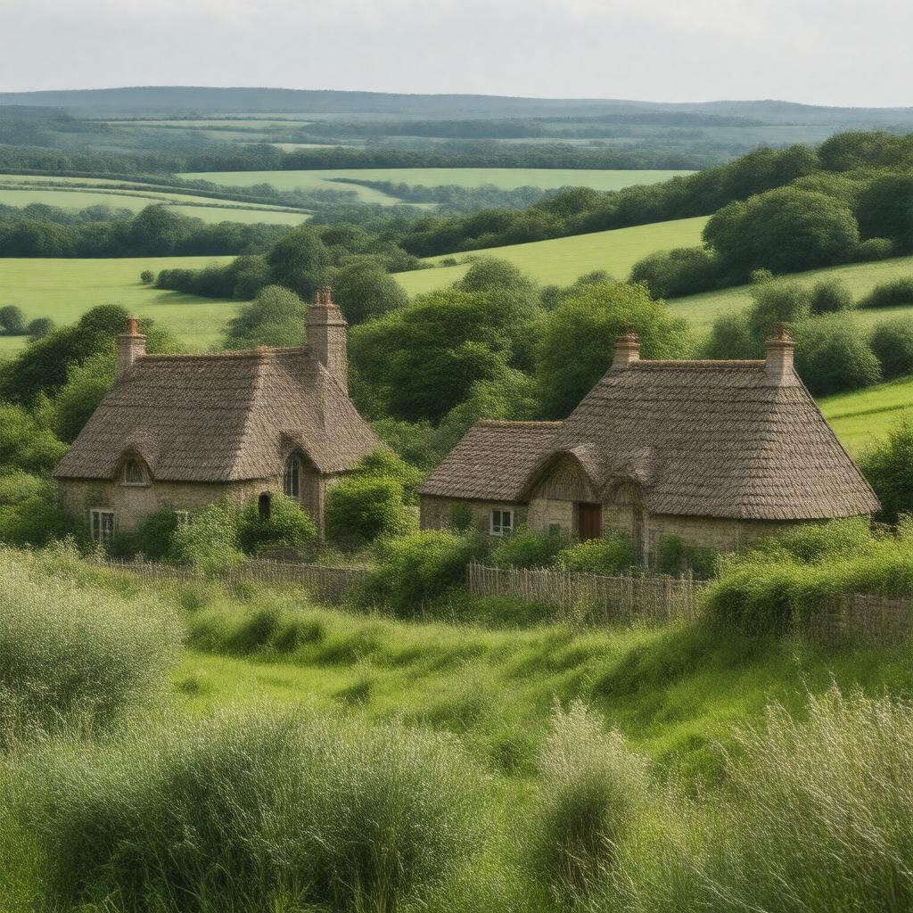 AI-created image of Cranfield, Bedfordshire, England