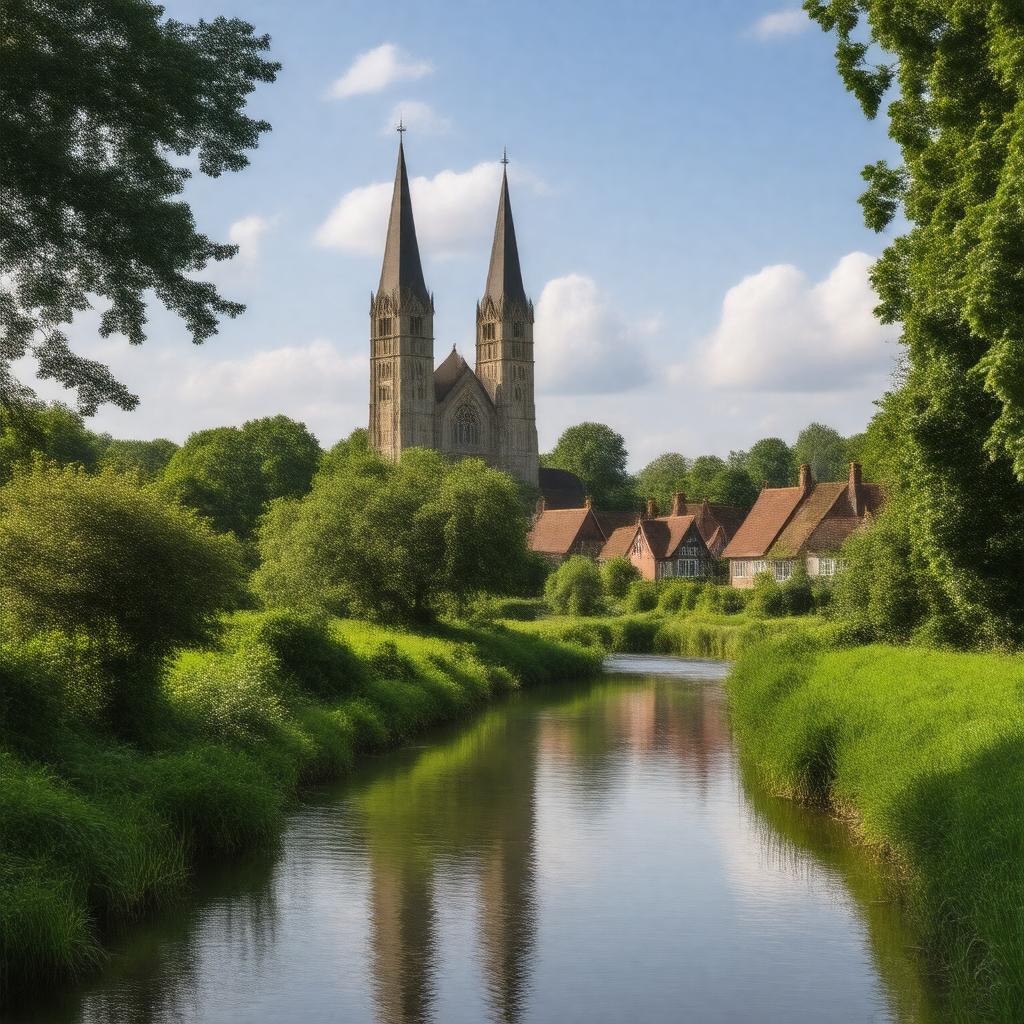 AI-created image of Cranleigh, Surrey, England