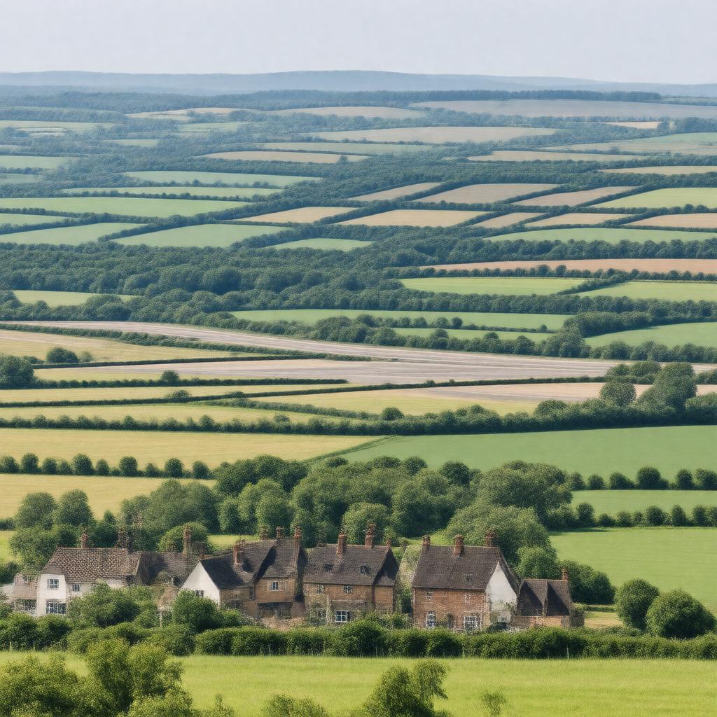 AI-created image of Cranwell, Lincolnshire, England