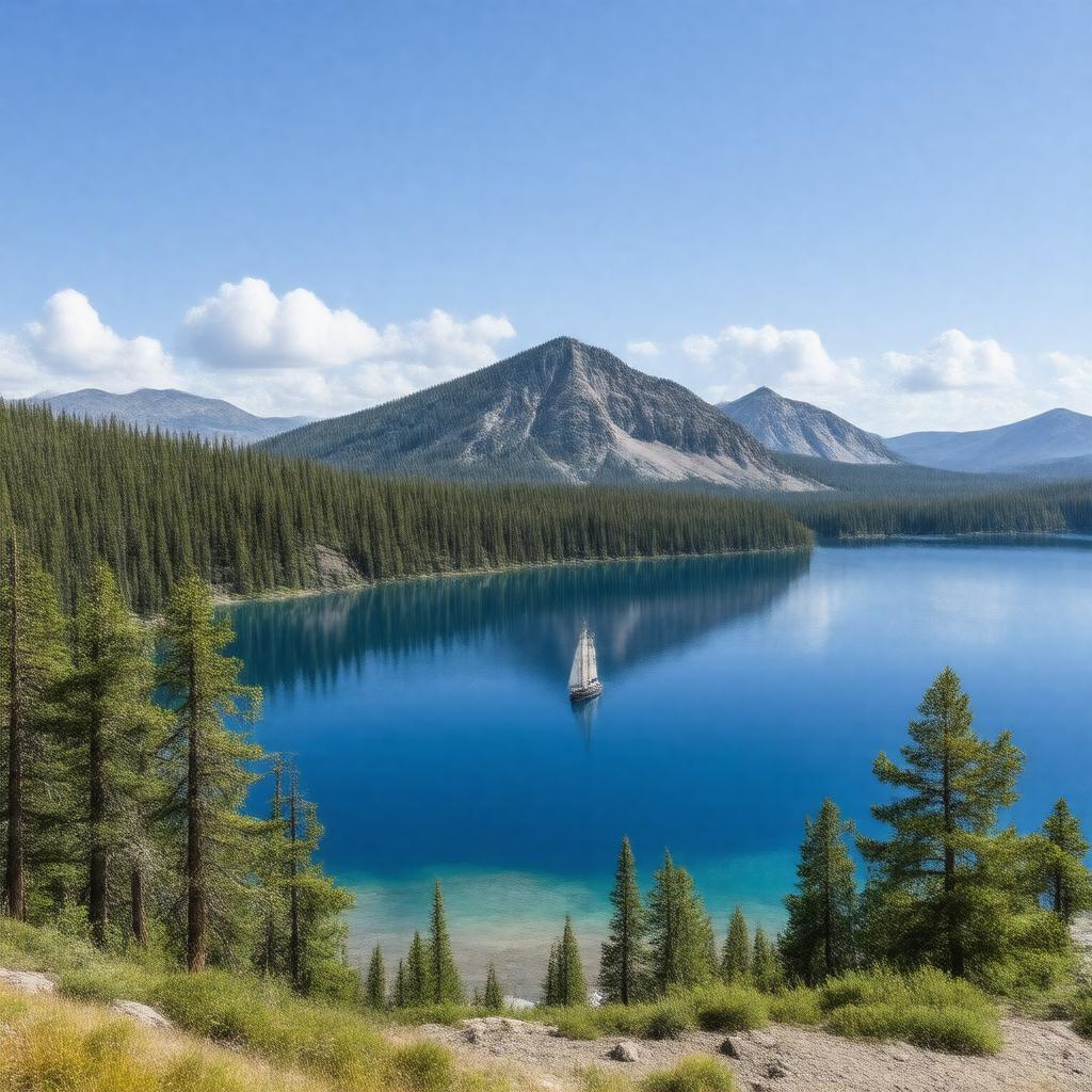 AI-created image of Crater Lake