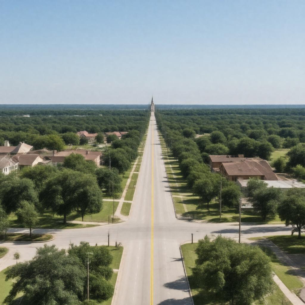 AI-created image of Crawford, Texas
