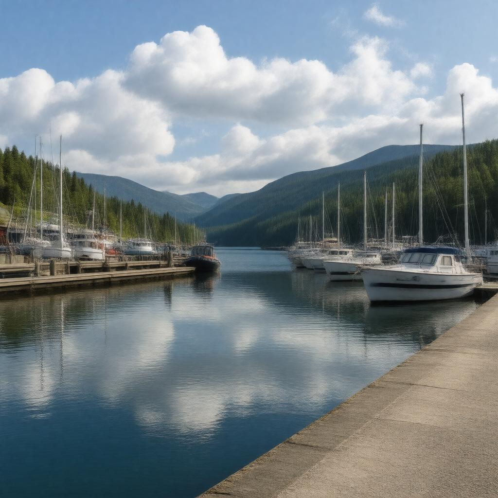 AI-created image of Crescent Harbor