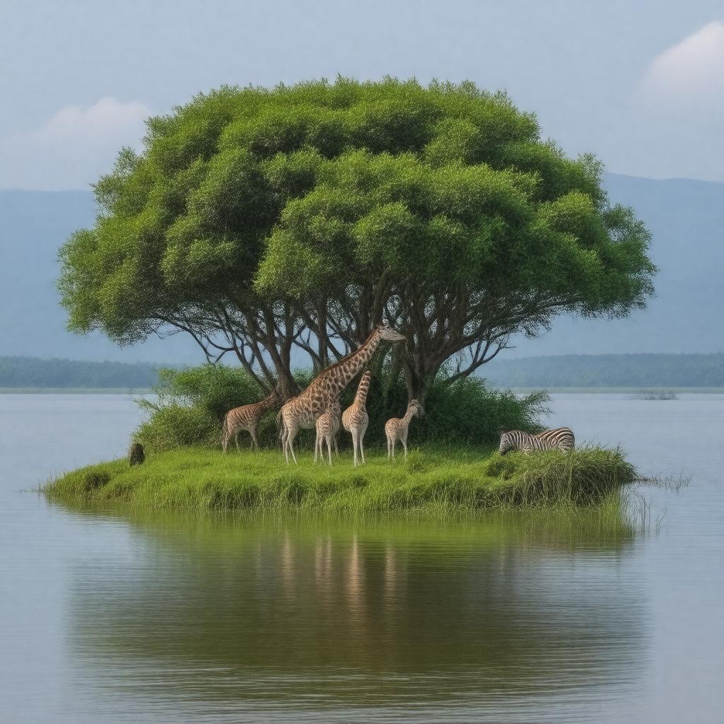 Click to view larger image AI-created image of Crescent Island