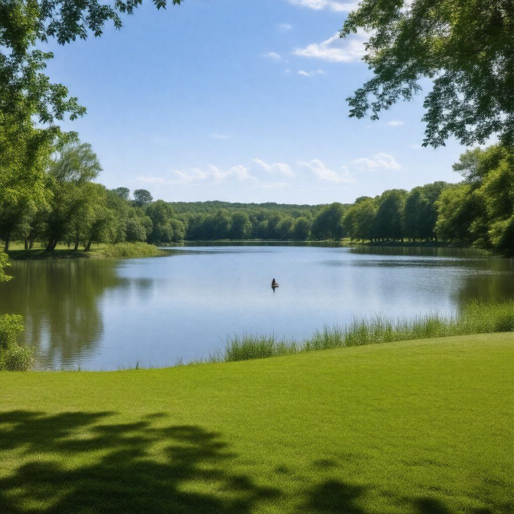AI-created image of Creve Coeur Lake Memorial Park