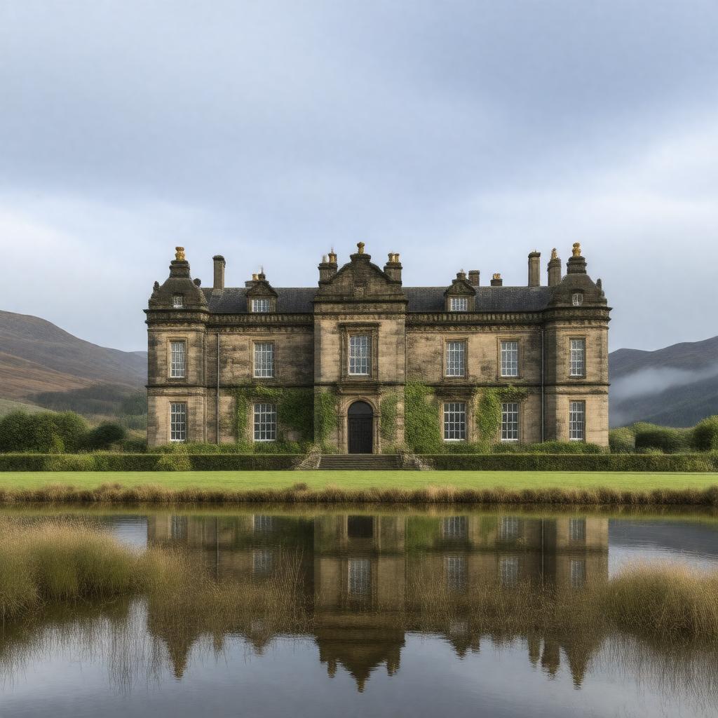 AI-created image of Crichton Royal Institution, Dumfries, Scotland