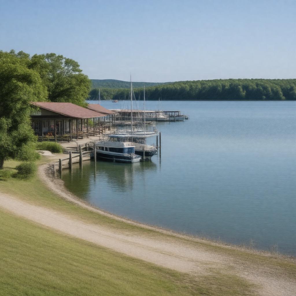 AI-created image of Cricket Creek Marina