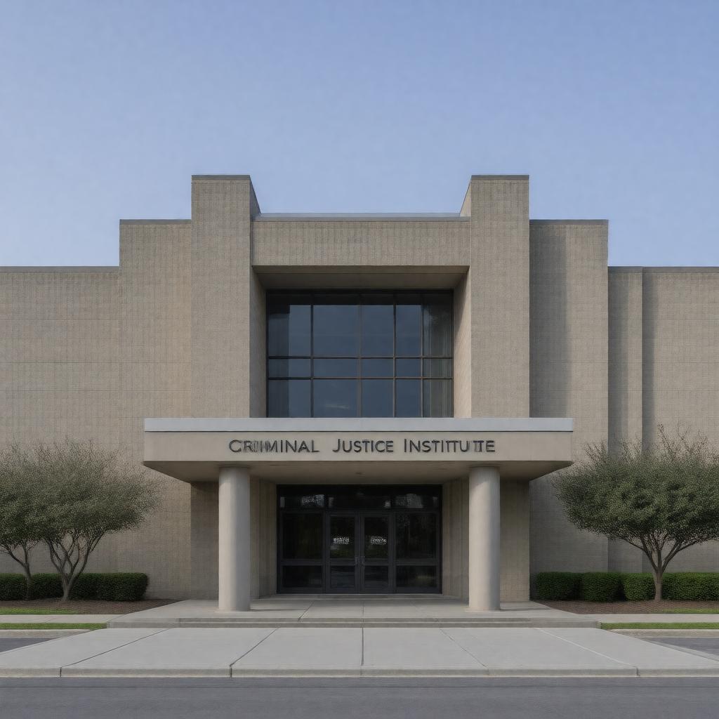 Click to view larger image AI-created image of Criminal Justice Institute