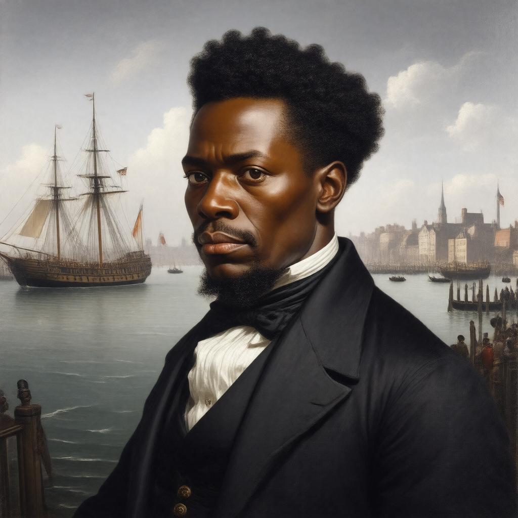 Click to view larger image AI-created image of Crispus Attucks