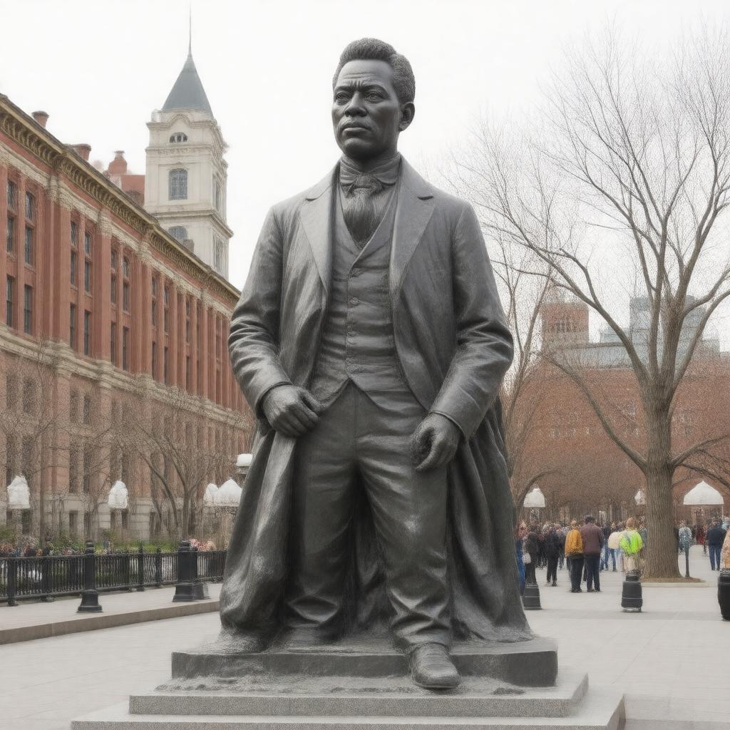 Click to view larger image AI-created image of Crispus Attucks Day