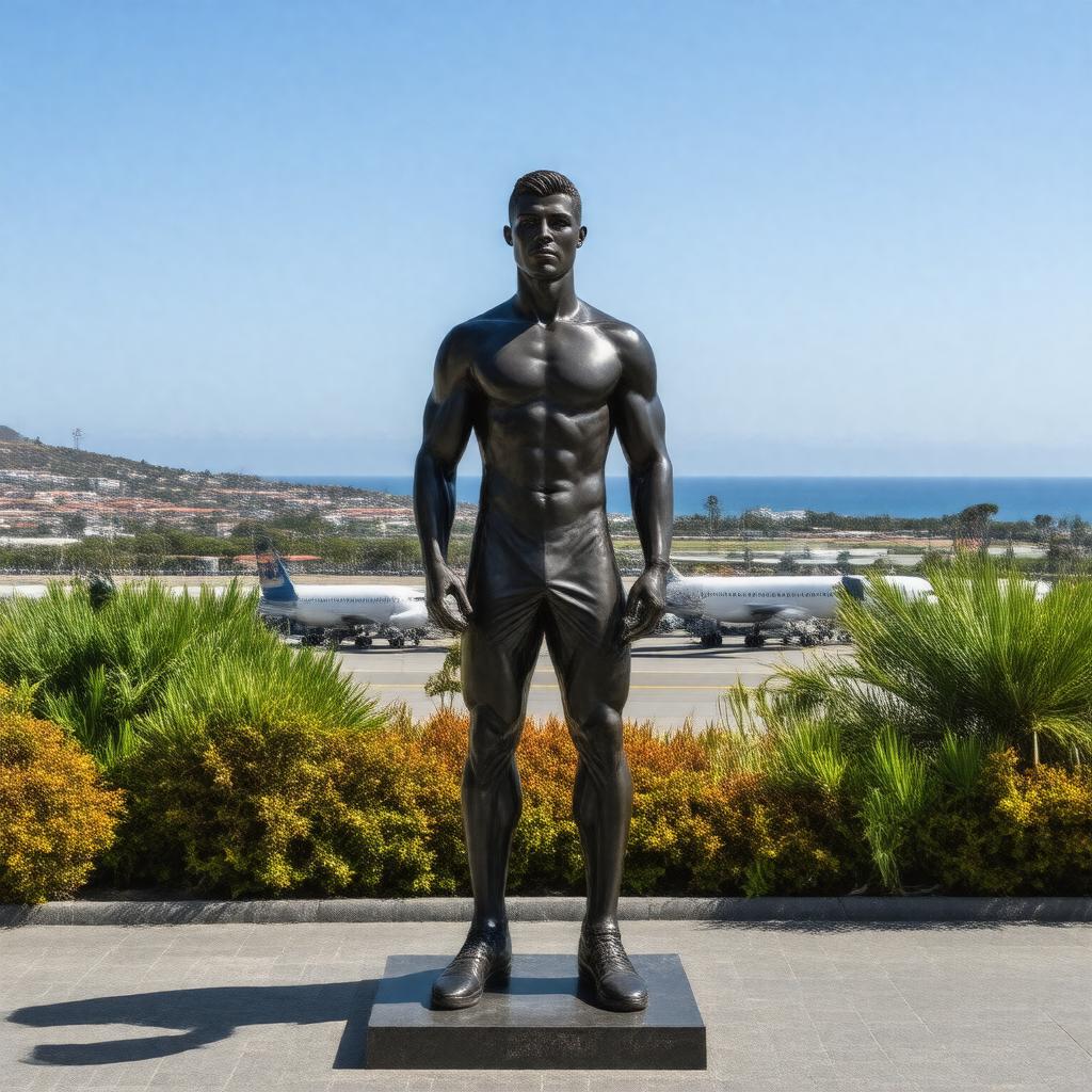 AI-created image of Cristiano Ronaldo International Airport