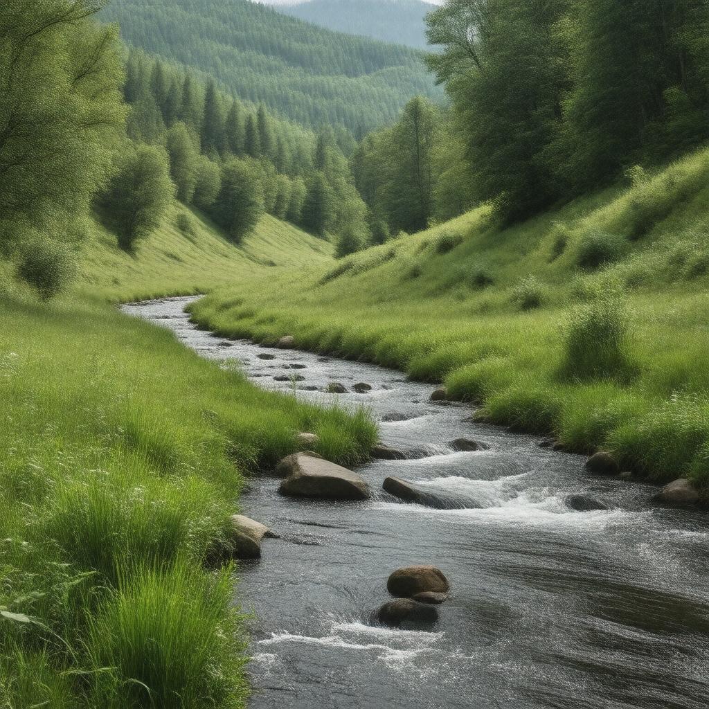 AI-created image of Crooked Creek