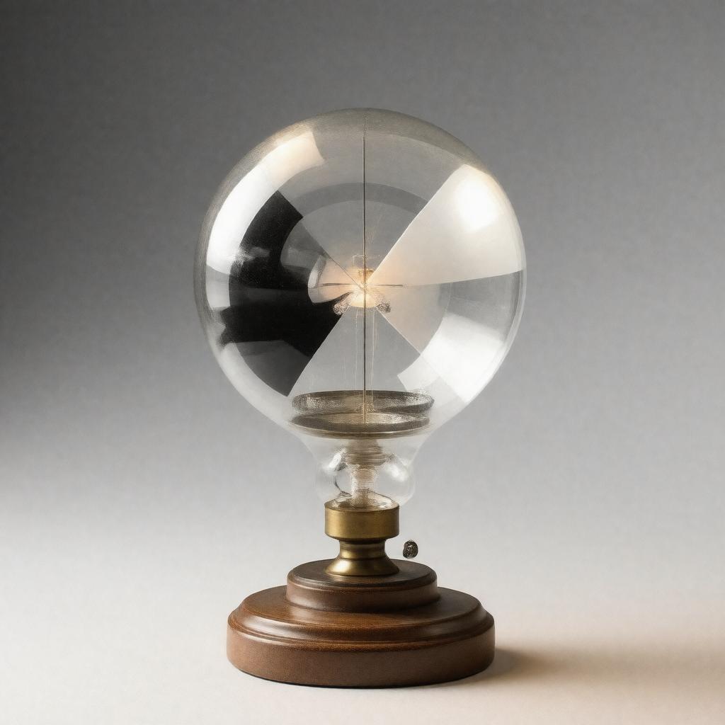 Click to view larger image AI-created image of Crookes radiometer