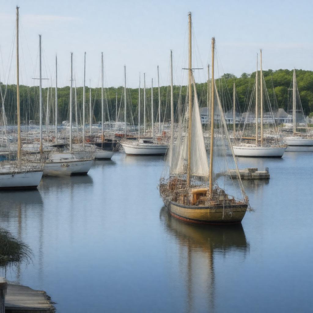 AI-created image of Crosby Yacht Yard