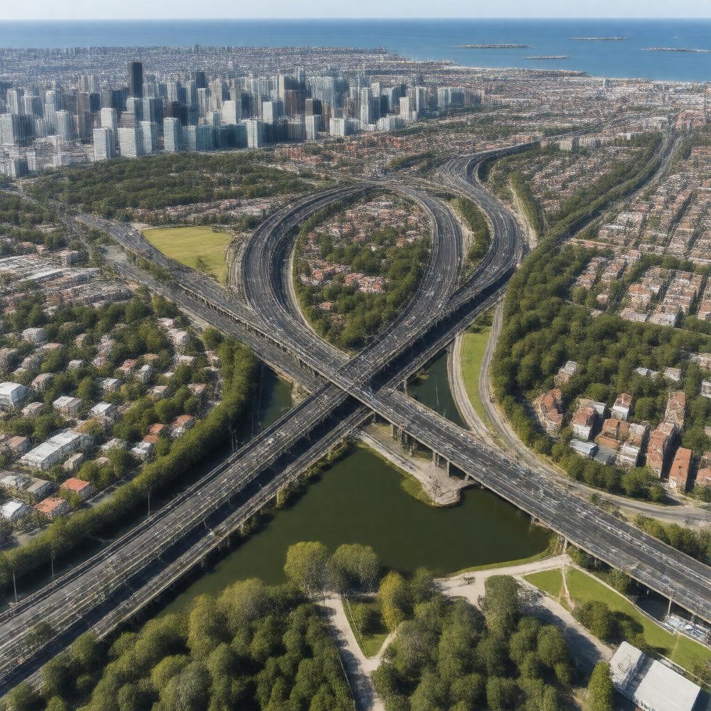AI-created image of Cross Island Parkway