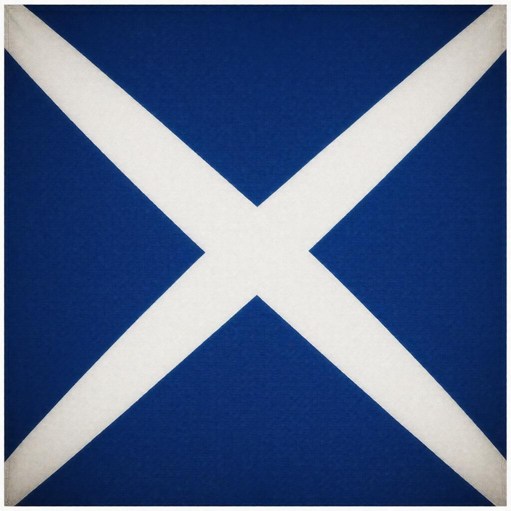 Click to view larger image AI-created image of Cross of St Andrew