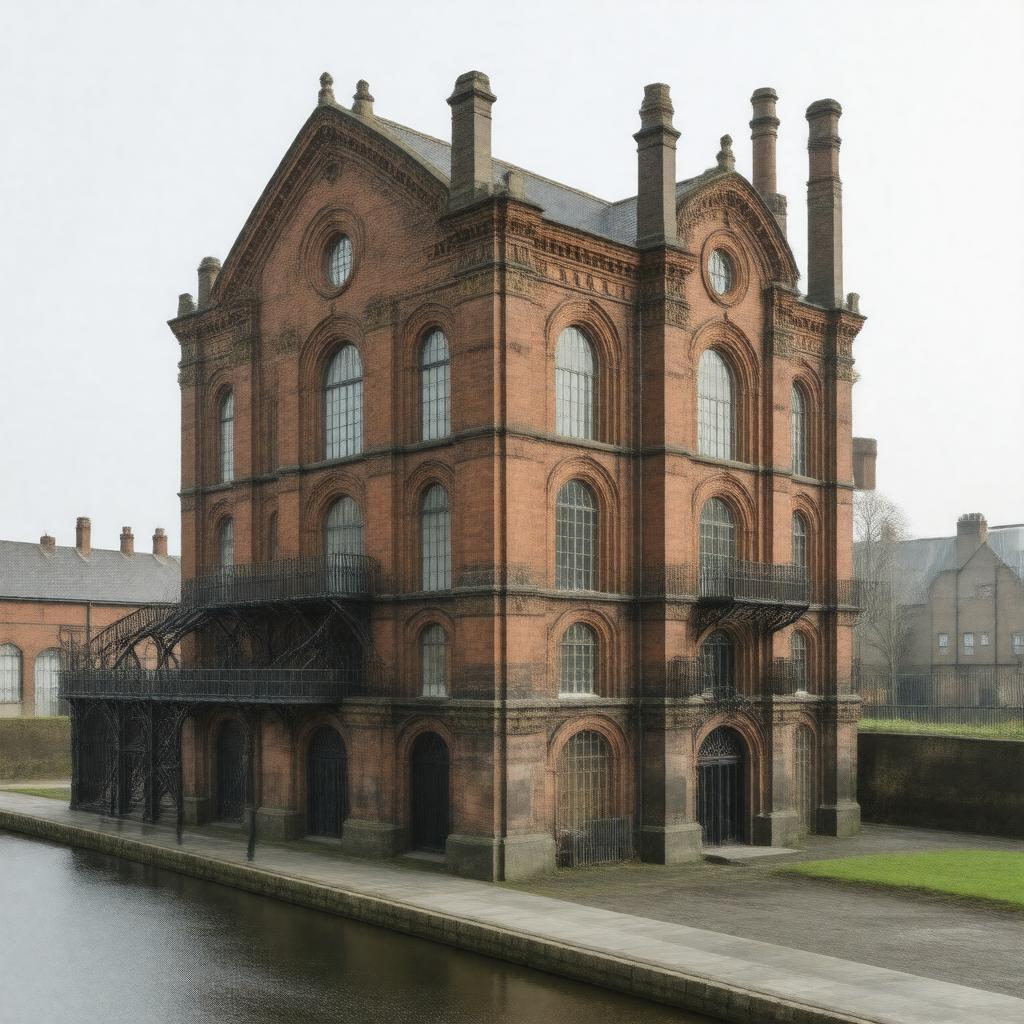 Click to view larger image AI-created image of Crossness Pumping Station