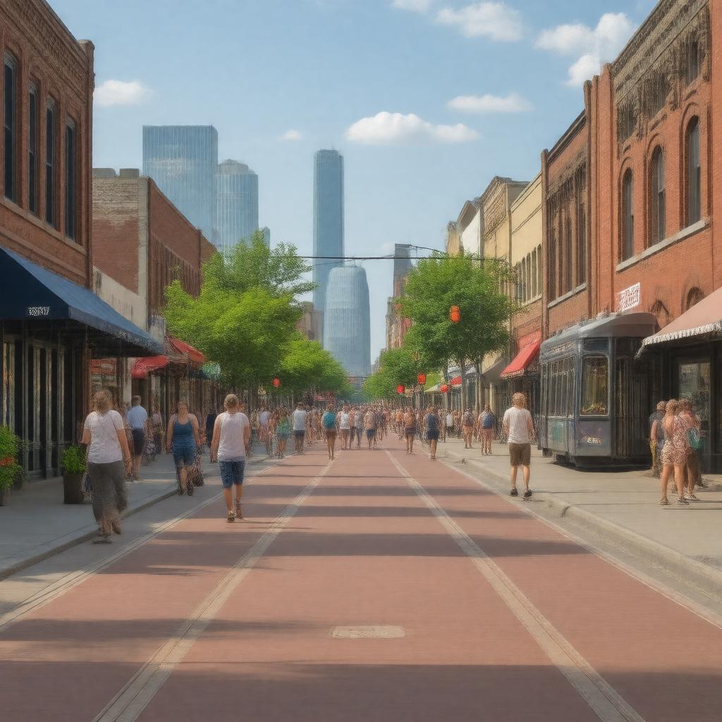 AI-created image of Crossroads Arts District