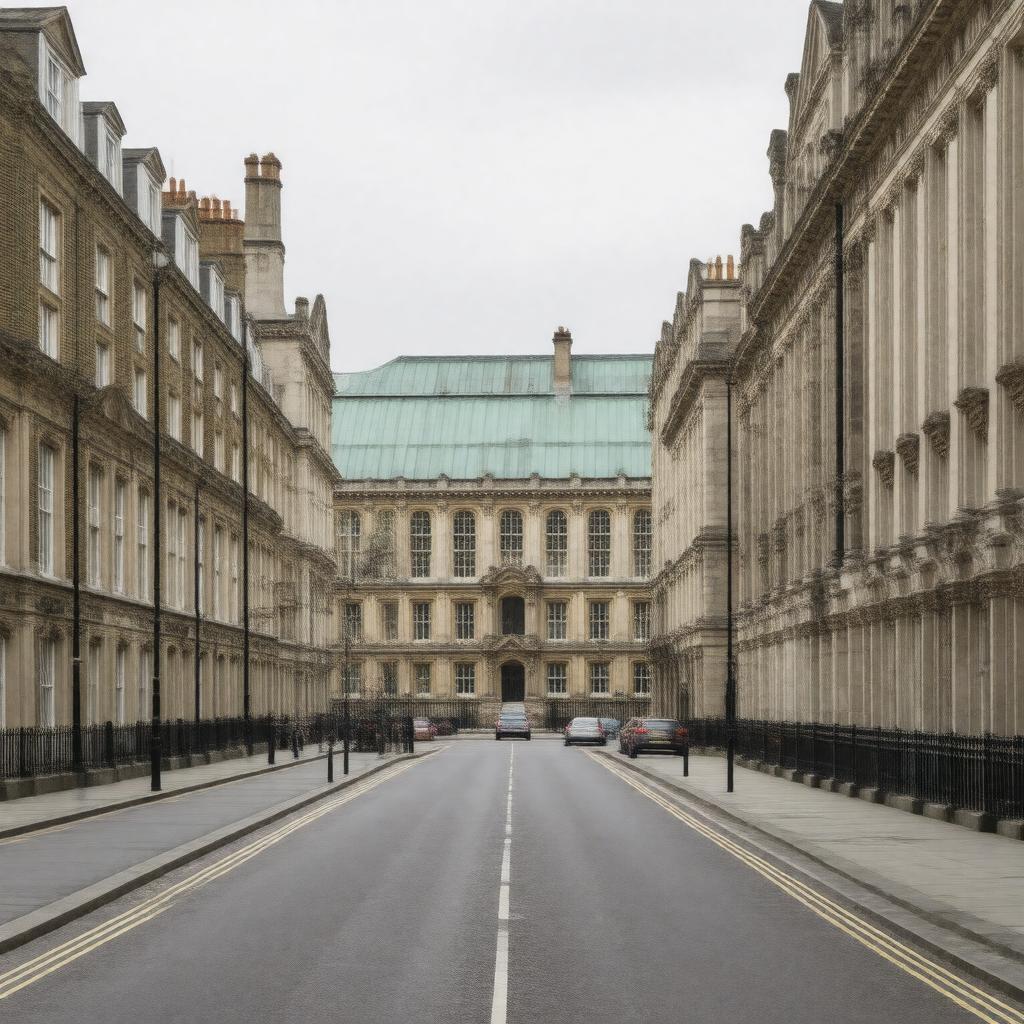 AI-created image of Crown Office Row, London EC4Y 7HL