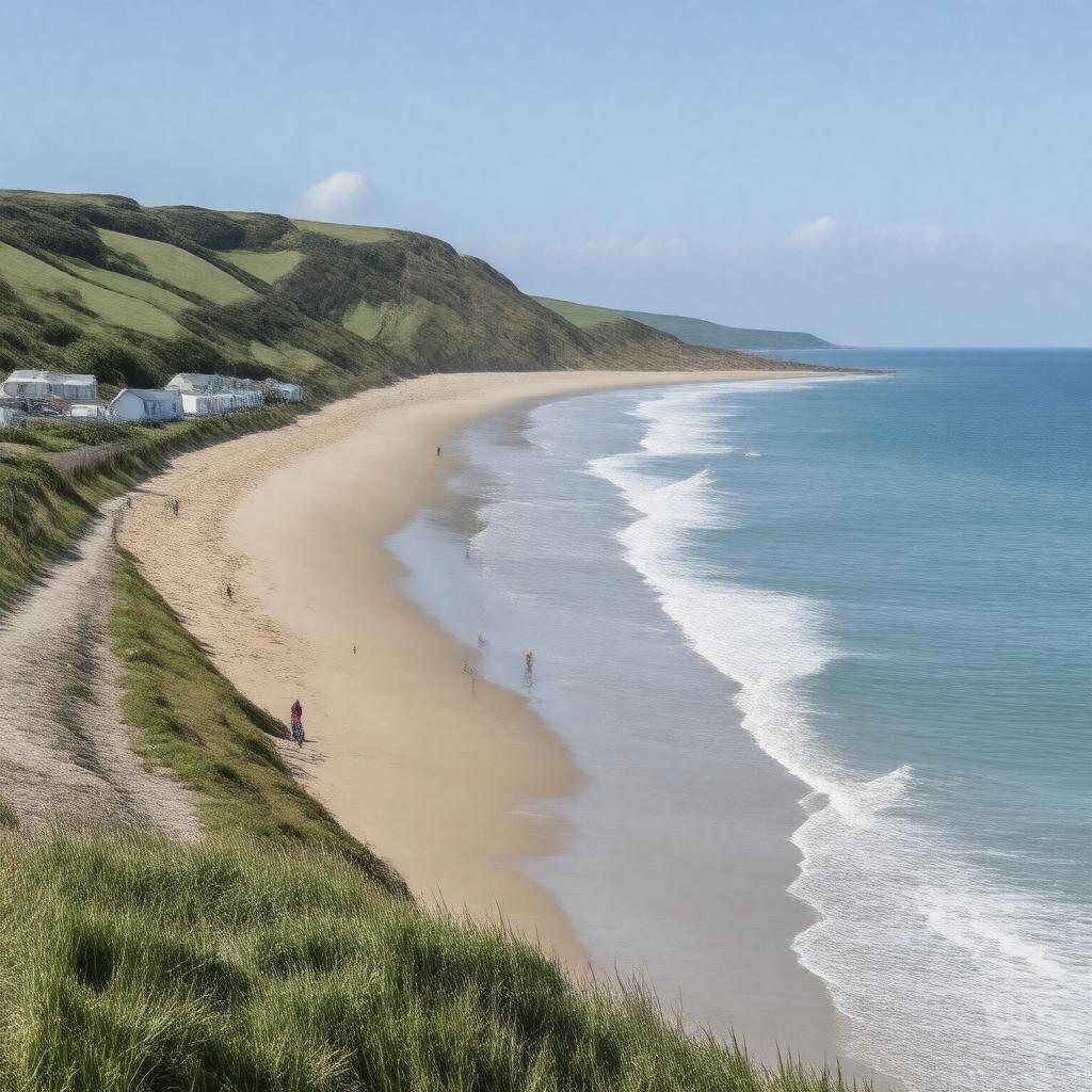 Click to view larger image AI-created image of Croyde Bay