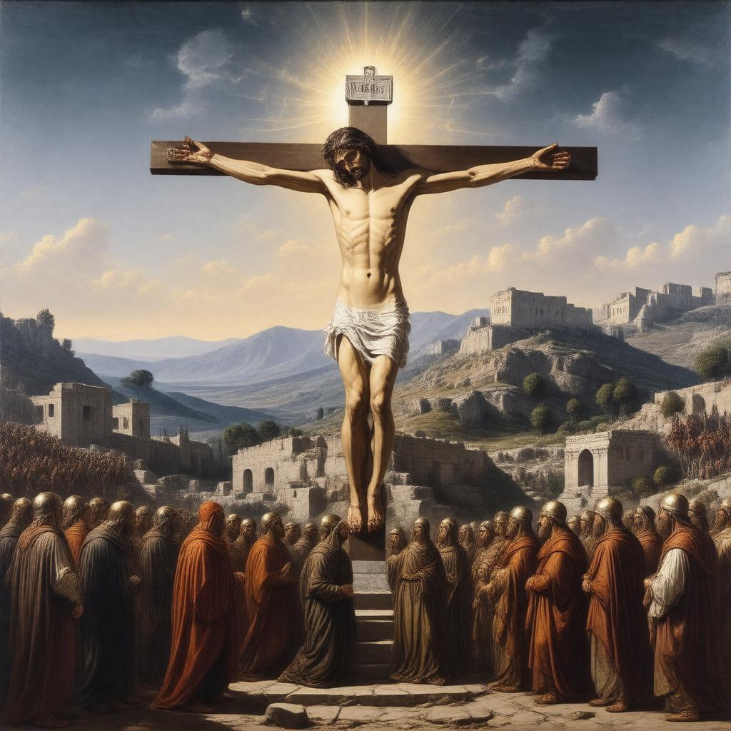AI-created image of Crucifixion