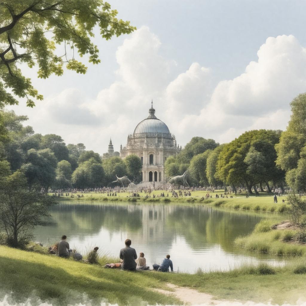 AI-created image of Crystal Palace Park