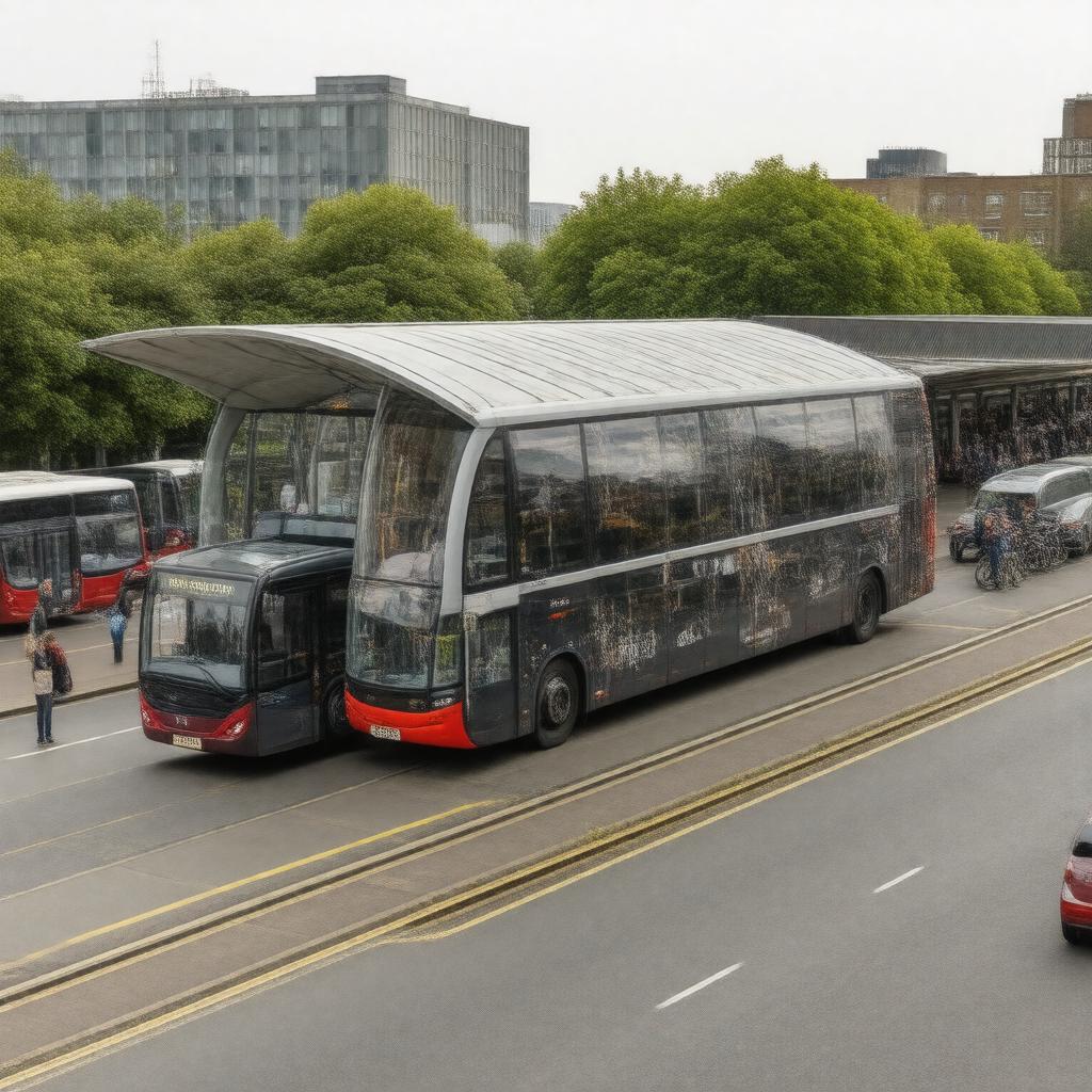 AI-created image of Crystal Palace bus station