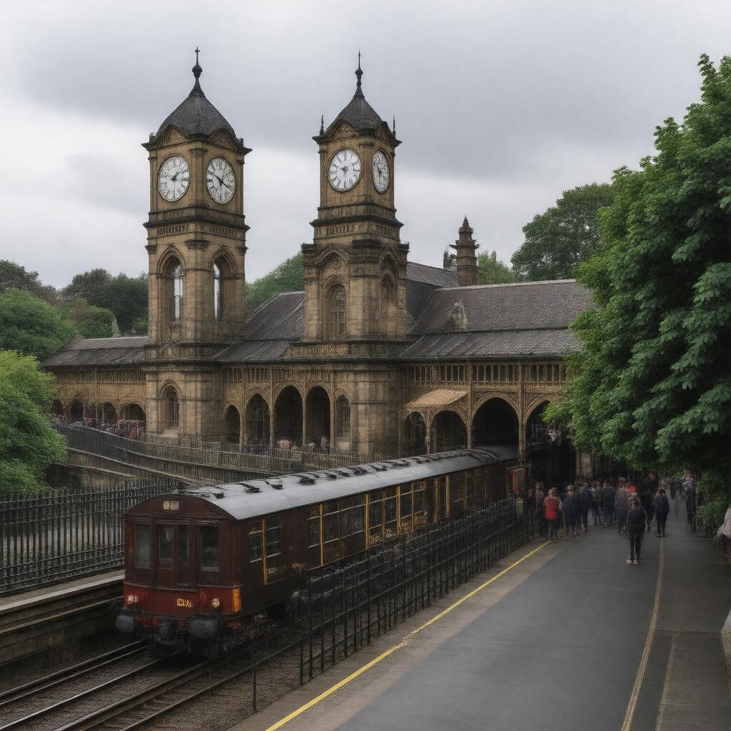 AI-created image of Crystal Palace railway station