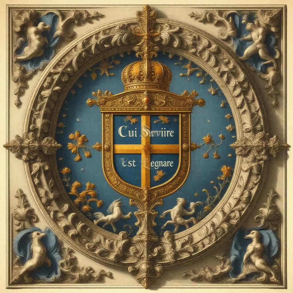 Click to view larger image AI-created image of Cui Servire Est Regnare
