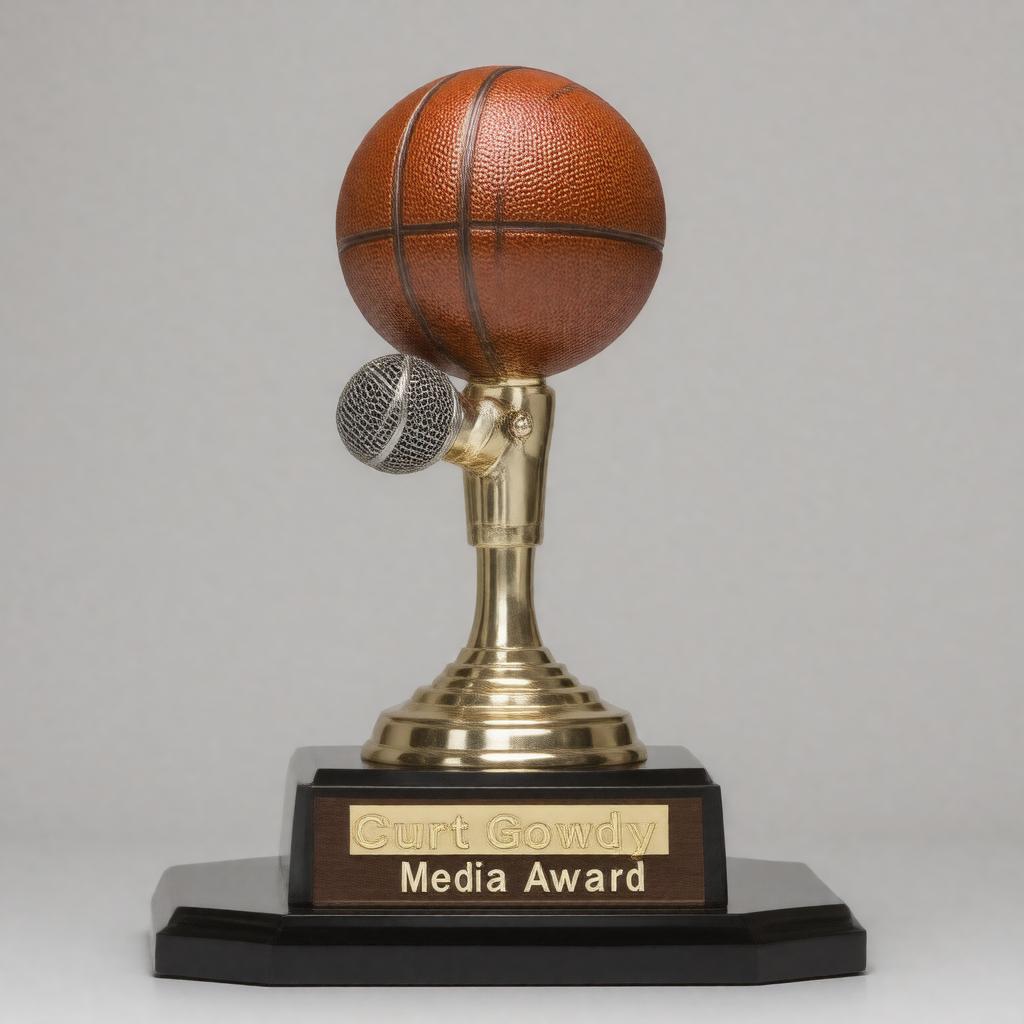Click to view larger image AI-created image of Curt Gowdy Media Award