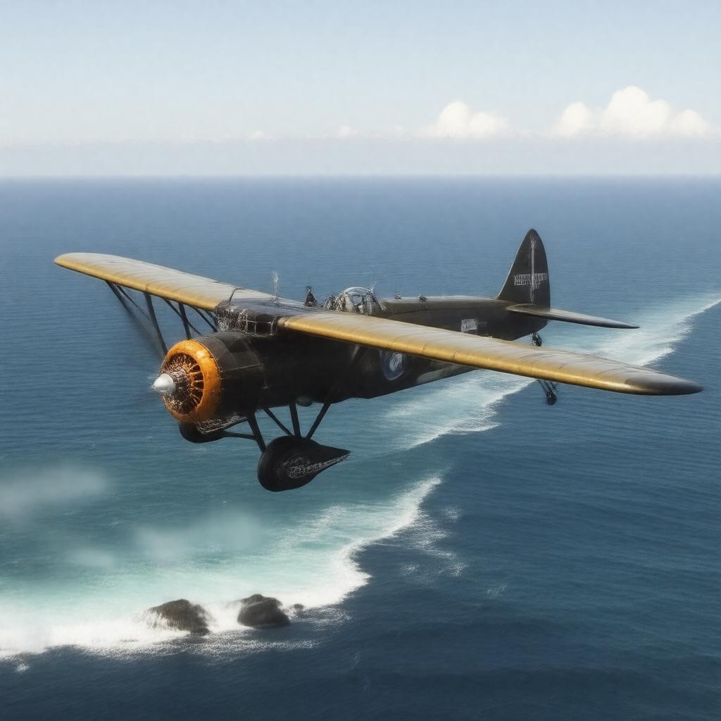 AI-created image of Curtiss NC flying boat