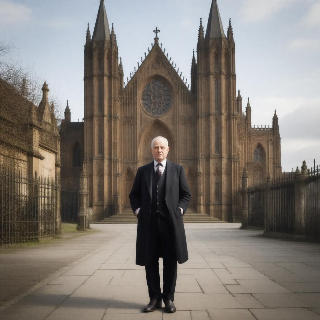 AI-created image of Cuthbert Welby Pugin