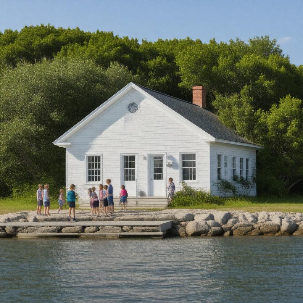 Click to view larger image AI-created image of Cuttyhunk Elementary School