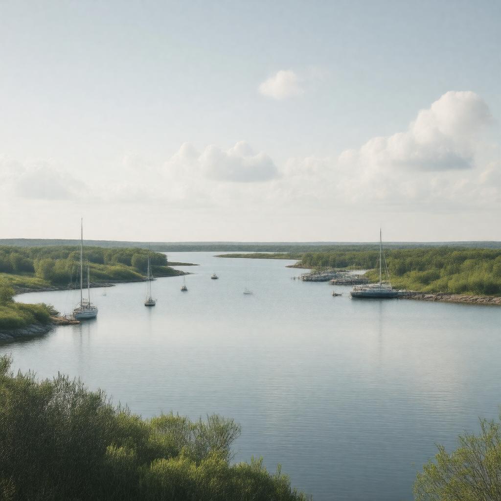 Click to view larger image AI-created image of Cuttyhunk Harbor