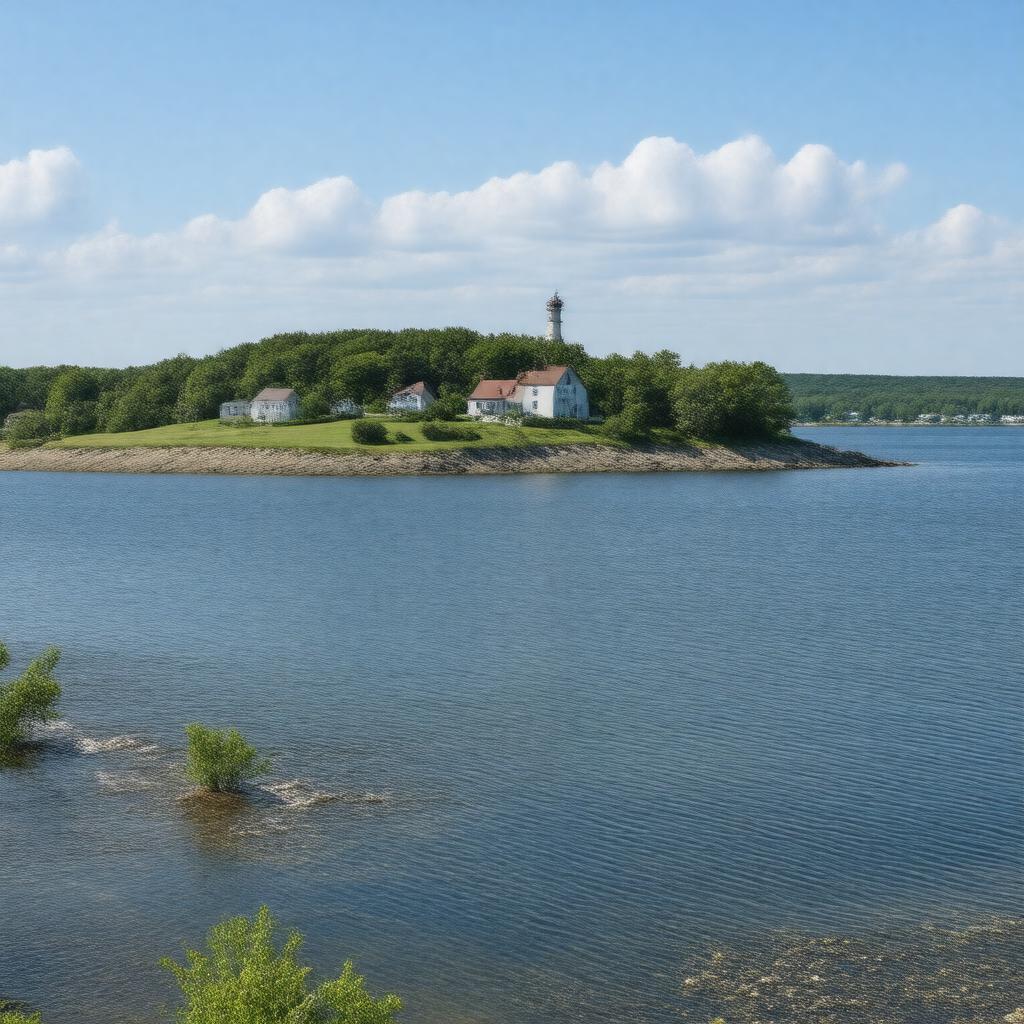 Click to view larger image AI-created image of Cuttyhunk Island