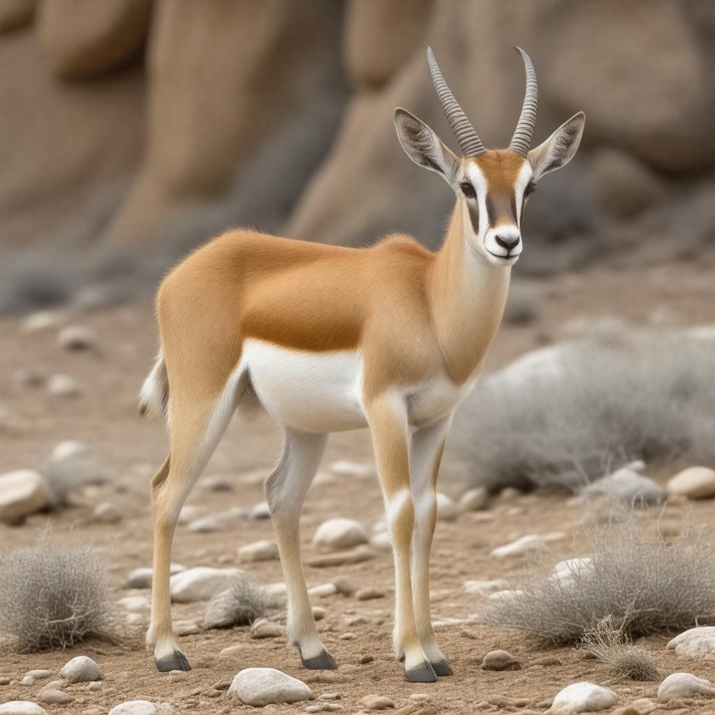 AI-created image of Cuvier's gazelle
