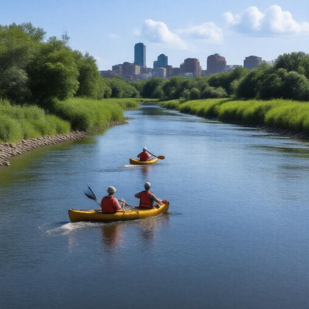 AI-created image of Cuyahoga River
