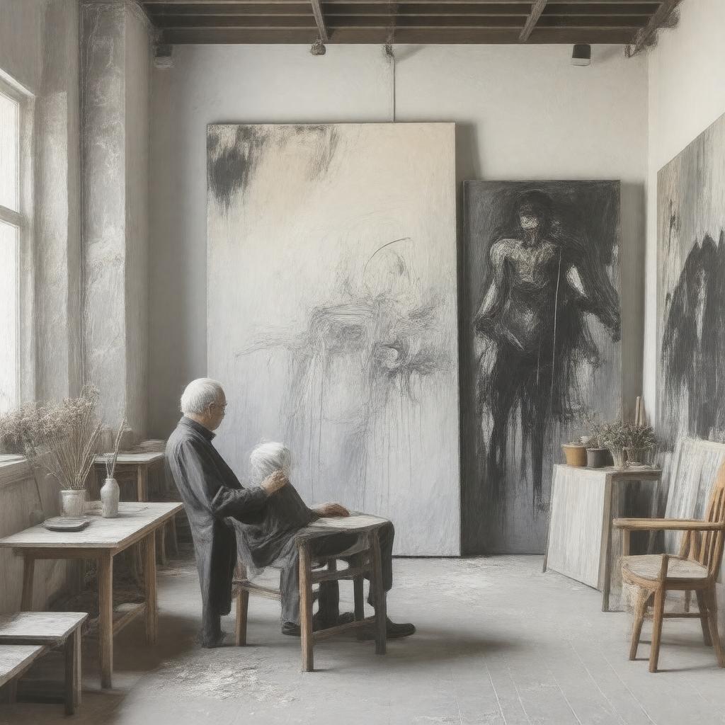 AI-created image of Cy Twombly