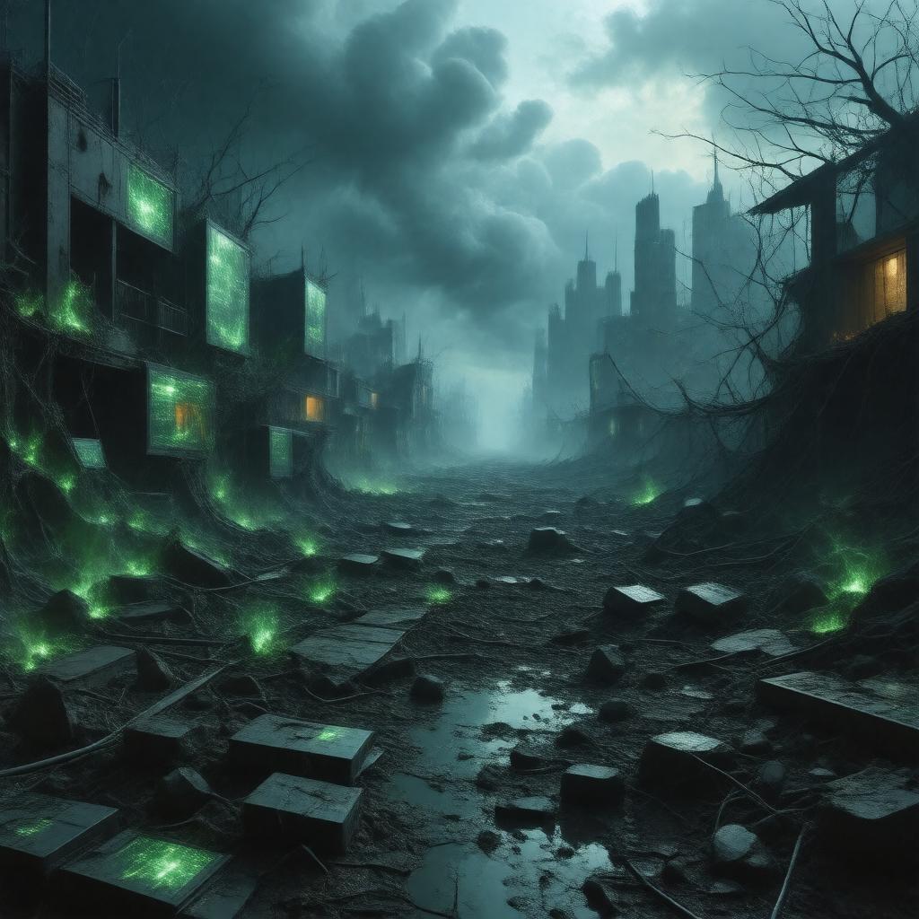 AI-created image of Cyber War