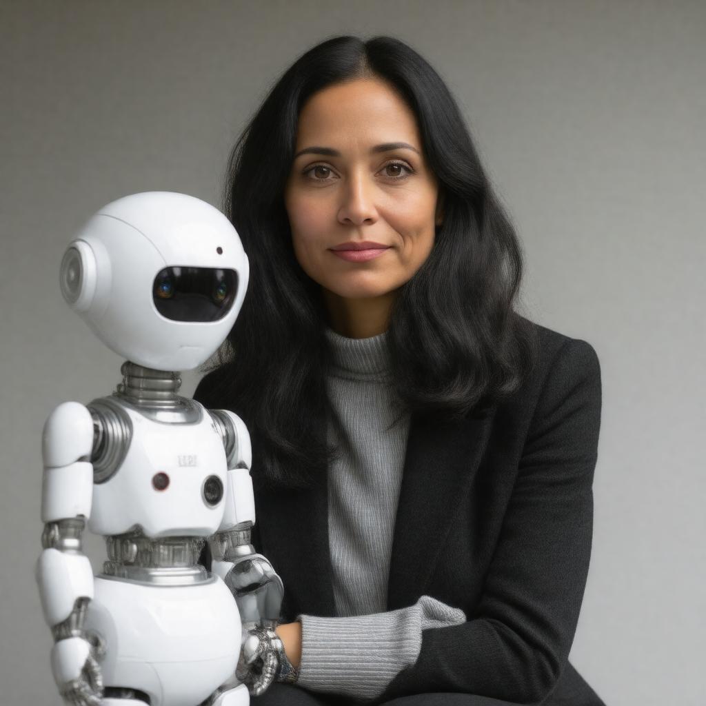 Click to view larger image AI-created image of Cynthia Breazeal