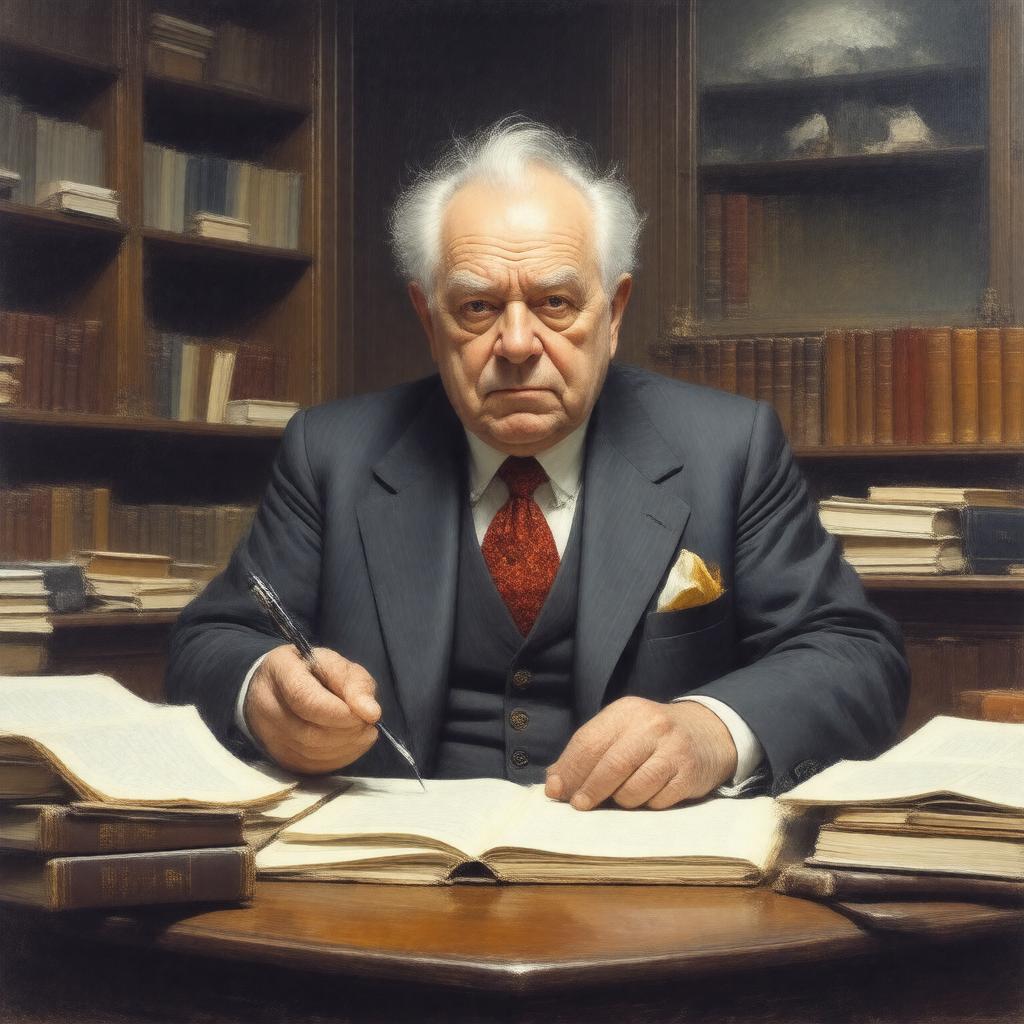 AI-created image of Cyril Connolly