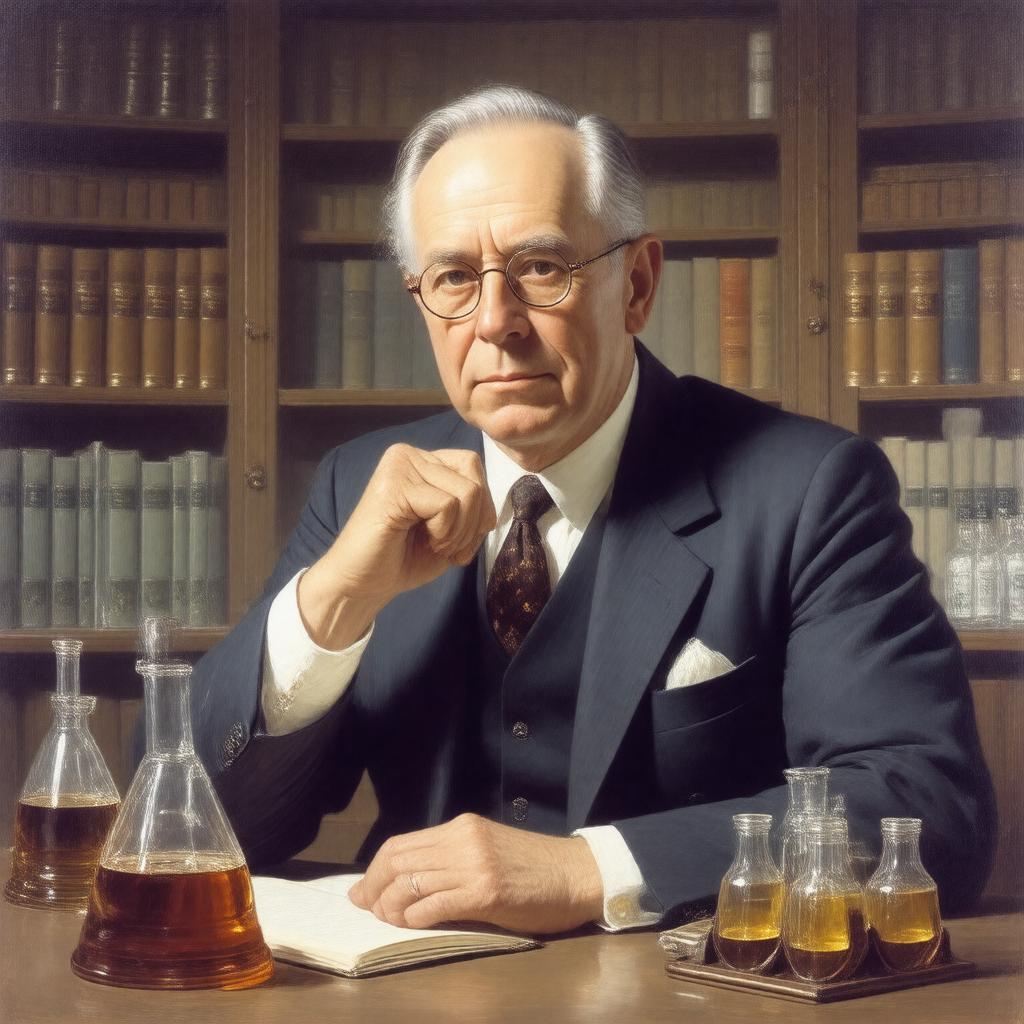 AI-created image of Cyril Hinshelwood