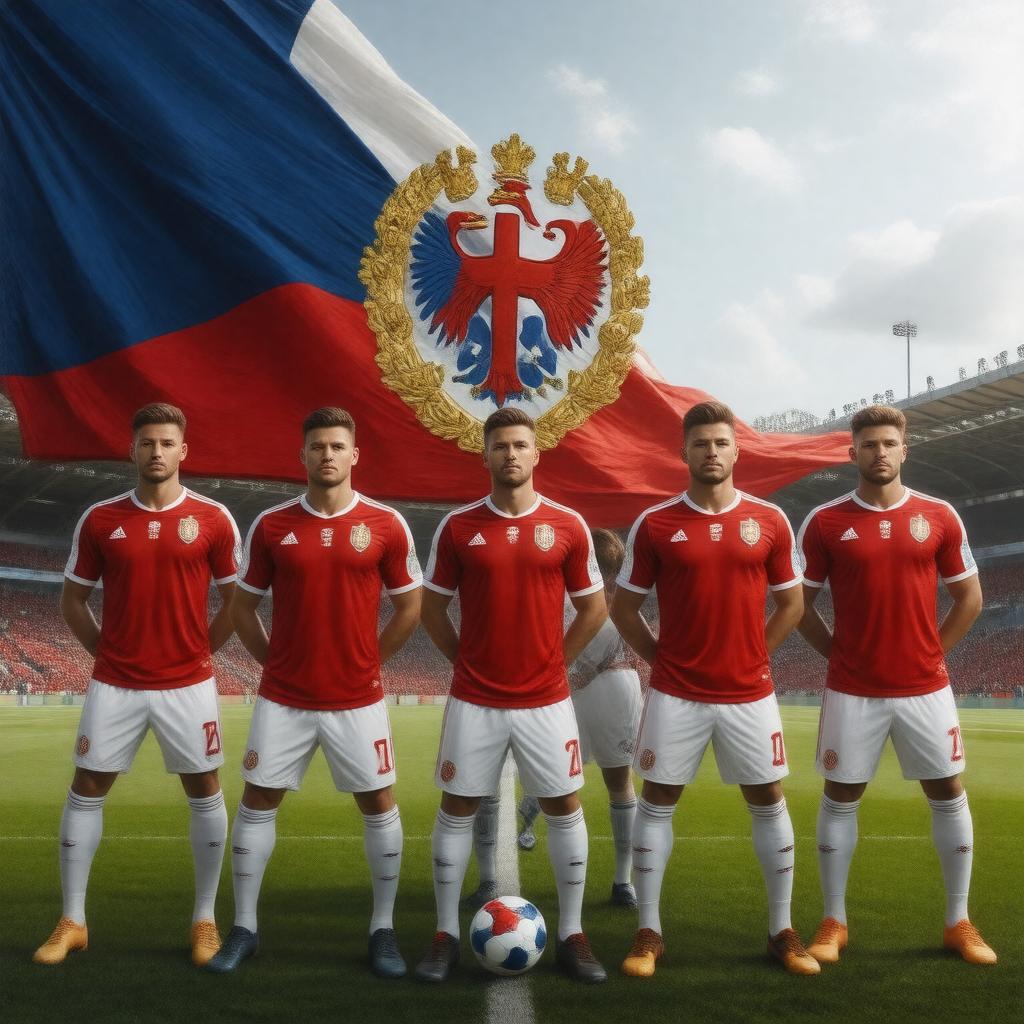 AI-created image of Czech Republic national football team