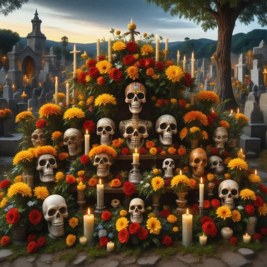 AI-created image of Día de los Muertos