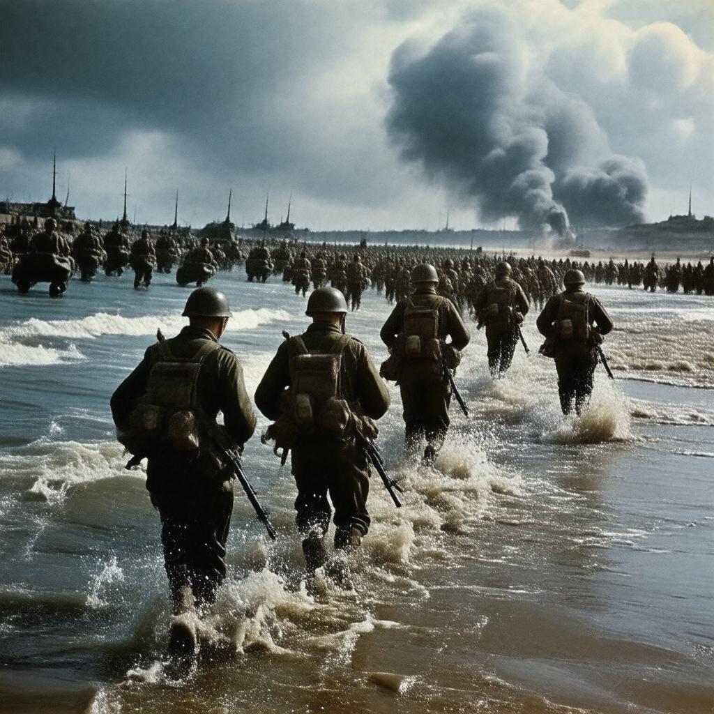 AI-created image of D-Day the Sixth of June