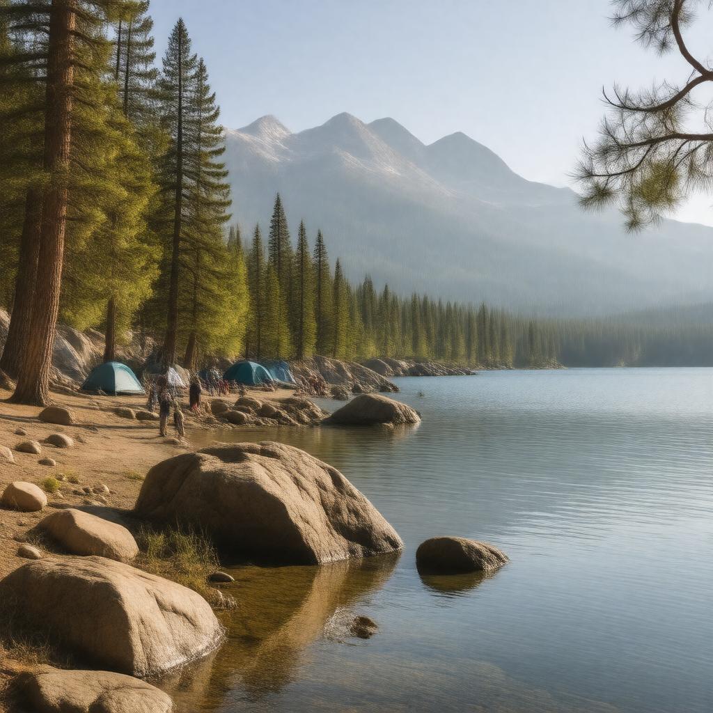 Click to view larger image AI-created image of D.L. Bliss State Park