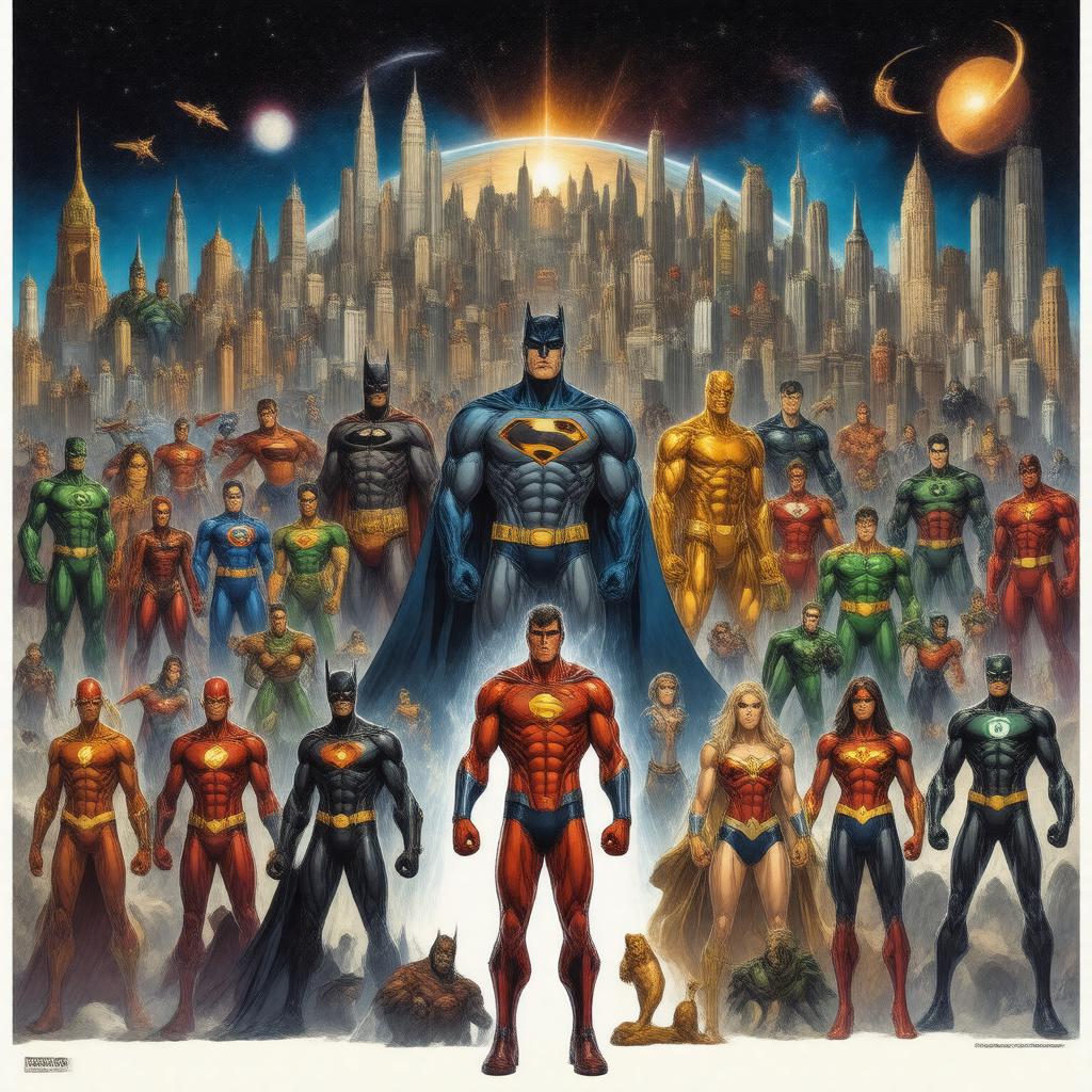 AI-created image of DC Universe